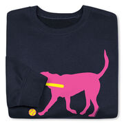 Softball Crewneck Sweatshirt - Mitts the Softball Dog