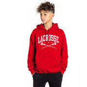 Guys Lacrosse Hooded Sweatshirt - Crossed Sticks