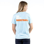 Basketball Short Sleeve T-Shirt - Eat. Sleep. Basketball. (Back Design)