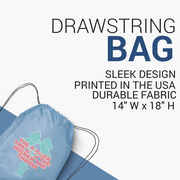 Cheerleading Drawstring Backpack - The Bigger the Bow
