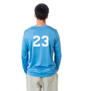 Hockey Long Sleeve Performance Tee - Lace 'Em Up And Light The Lamp