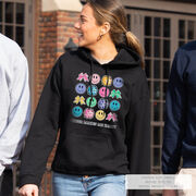 Cheerleading Hooded Sweatshirt - Cheer Makes Me Happy