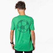 Soccer Short Sleeve T-Shirt - Soccer Words (Back Design)