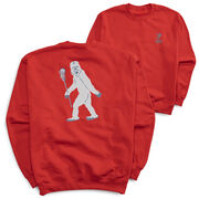 Guys Lacrosse Crewneck Sweatshirt - Yeti Lacrosse (Back Design)