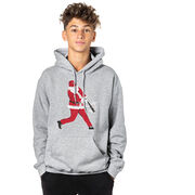 Baseball Hooded Sweatshirt - Home Run Santa