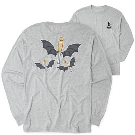 Baseball Tshirt Long Sleeve - It's Bats (Back Design)