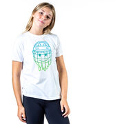  Hockey Short Sleeve T-Shirt - Have An Ice Day Smiley