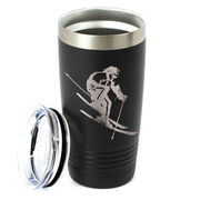 Skiing 20 oz. Double Insulated Tumbler - Female Silhouette