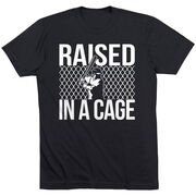 Baseball Tshirt Short Sleeve Raised in a Cage Baseball