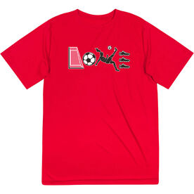Soccer Short Sleeve Performance Tee - Soccer Love