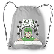 Hockey Drawstring Backpack - Pucky Charms