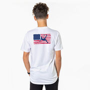 Soccer Short Sleeve T-Shirt - Guys Soccer Land That We Love (Back Design)