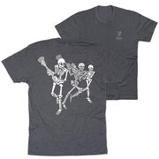 Guys Lacrosse T-Shirt Short Sleeve - Skeleton Offense (Back Design)