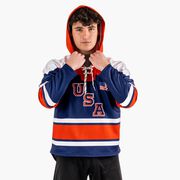 Hockey Gameday Hoodie - Patriotic Hockey