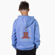 Guys Lacrosse Hooded Sweatshirt - Nashville Lacrosse (Back Design)