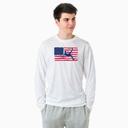 Soccer Long Sleeve Performance Tee - Guys Soccer Land That We Love