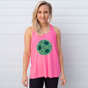 Soccer Flowy Racerback Tank Top - Summer Kicks