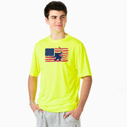 Hockey Short Sleeve Performance Tee - Hockey Land That We Love