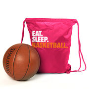 Basketball Drawstring Backpack Eat. Sleep. Basketball.