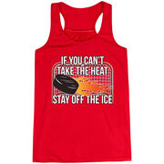 Hockey Flowy Racerback Tank Top - If You Can't Take the Heat