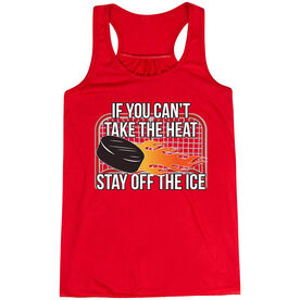 Hockey Flowy Racerback Tank Top - If You Can't Take the Heat