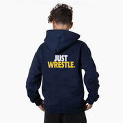 Wrestling Hooded Sweatshirt - Just Wrestle (Back Design)