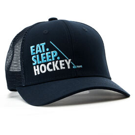 Hockey Trucker Hat - Eat Sleep Hockey