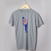 Guys Lacrosse Short Sleeve T-Shirt - USA Spirit