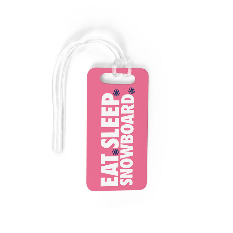 Snowboarding Bag/Luggage Tag - Eat Sleep Snowboard