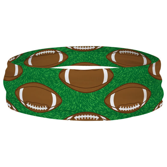 Football Multifunctional Headwear - Tossed Ball Pattern RokBAND