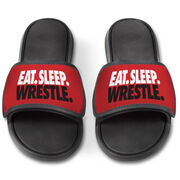 Wrestling Repwell&reg; Slide Sandals - Eat Sleep Wrestle