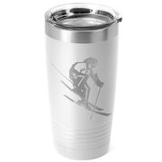 Skiing 20 oz. Double Insulated Tumbler - Female Silhouette