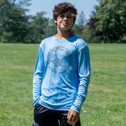 Soccer Long Sleeve Performance Tee - Soccer Words