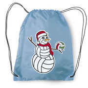 Volleyball Drawstring Backpack - Serving Holiday Cheer