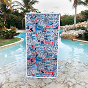Hockey Premium Beach Towel - Hockey Life