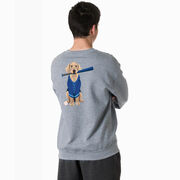 Baseball Crewneck Sweatshirt - Dinger the Baseball Dog (Back Design)