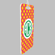 Softball Bag/Luggage Tag - Personalized Softball Pattern Monogram