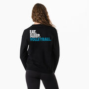 Volleyball Crewneck Sweatshirt - Eat Sleep Volleyball (Bold) (Back Design)