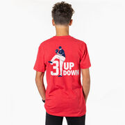 Baseball Short Sleeve T-Shirt - 3 Up 3 Down (Back Design)