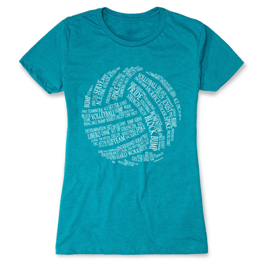 Volleyball Women's Everyday Tee - Volleyball Words