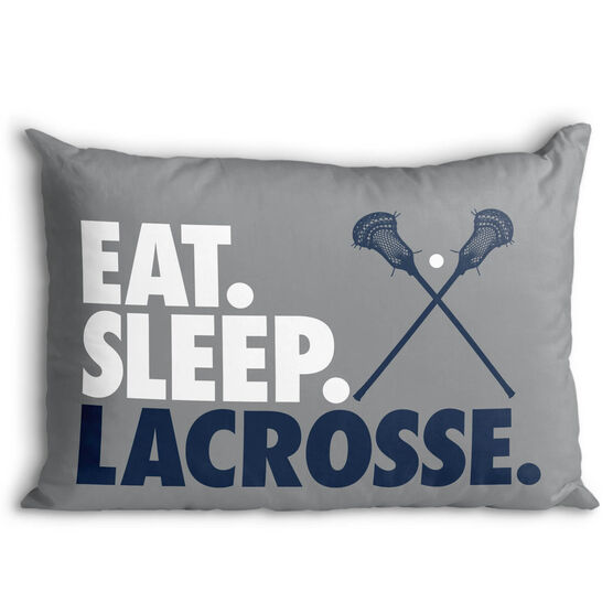 Guys Lacrosse Pillowcase - Eat Sleep Lacrosse