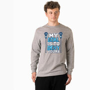 Guys Lacrosse Tshirt Long Sleeve - My Goal