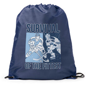 Hockey Drawstring Backpack - Survival of the Fittest