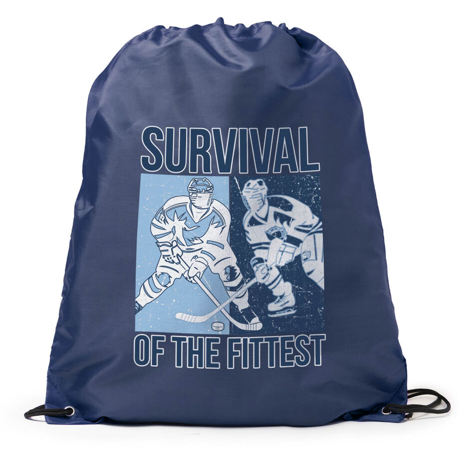 Hockey Drawstring Backpack - Survival of the Fittest