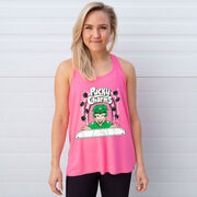 Hockey Flowy Racerback Tank Top - Pucky Charms