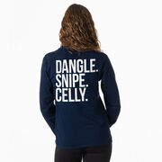 Hockey Tshirt Long Sleeve - Dangle Snipe Celly Words (Back Design)