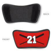 Softball Repwell&reg; Slide Sandals - Crossed Bats with Numbers