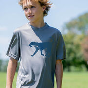 Hockey Short Sleeve Performance Tee - Rocky The Hockey Dog