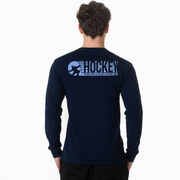 Hockey Tshirt Long Sleeve - 100% Of The Shots (Back Design)