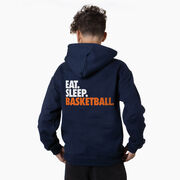 Basketball Hooded Sweatshirt - Eat. Sleep. Basketball. (Back Design)